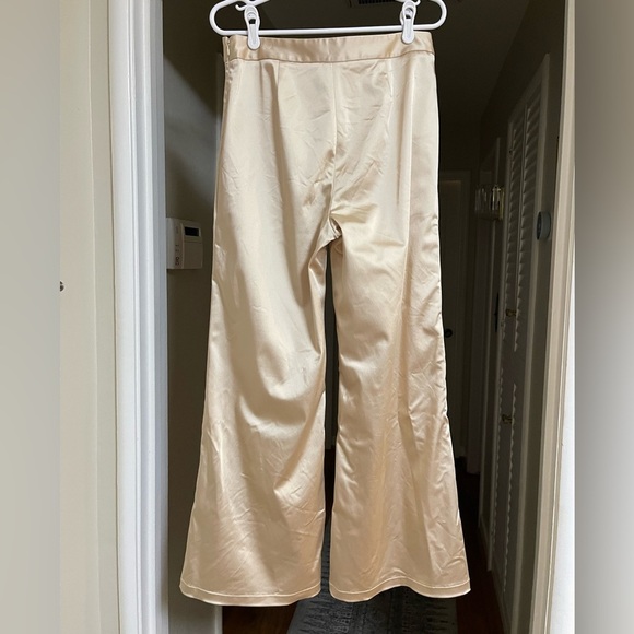 EUC Jonathan Simkhai Wide Leg Satin Finish Trousers - Picture 2 of 4